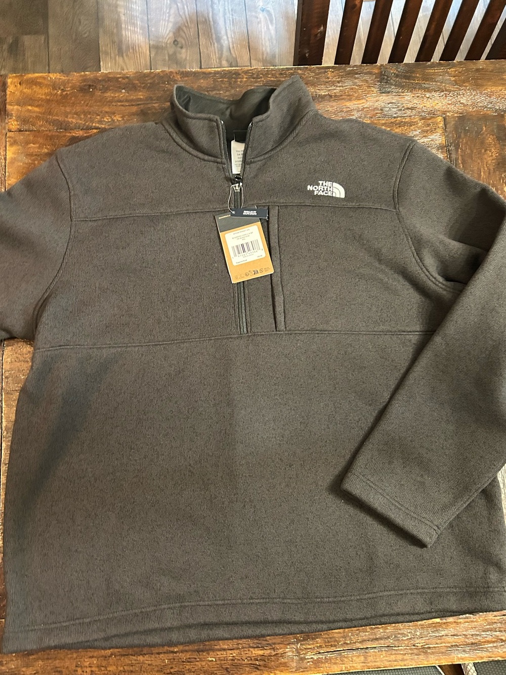 The North Face - Gordon Lyons 1/4-Zip Jacket - Men's - Black Heathered - Picture 10 of 12